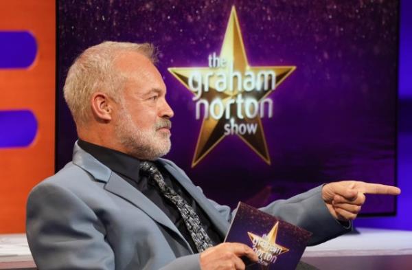 Graham Norton during the filming for The Graham Norton Show 
