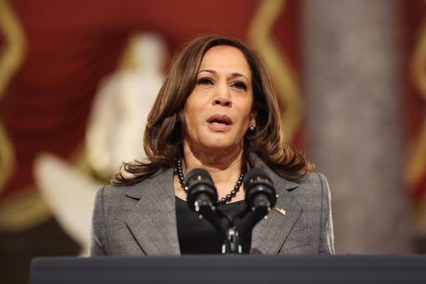 Vice President Kamala Harris was within feet of a 