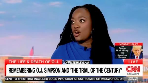Ashley Allison, a CNN commentator, sparked outrage on Thursday over remarks a<em></em>bout OJ Simpson.
