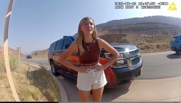 Gabby Petito during traffic stop
