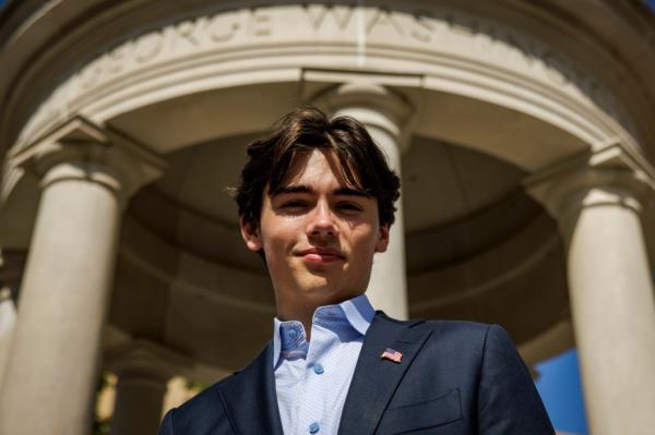 Kieran Laffey on the George Washington University campus