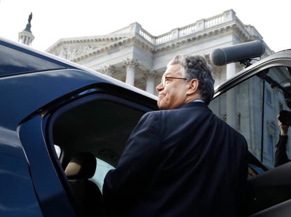 Ahead of his Senate resignation, Franken was accused of forcing an unwanted kiss o<em></em>nto former radio host Leeann Tweeden.