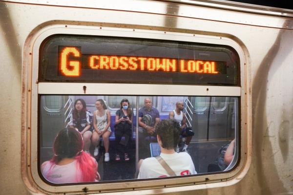 Riders on the train. 