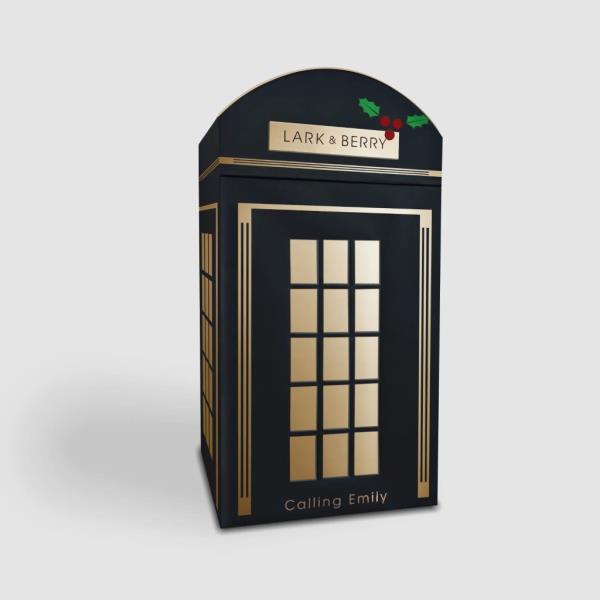 The limited-edition Lark & Berry Luxury Advent Calendar is a 12-day countdown calendar that resembles the ico<em></em>nic British phone booth