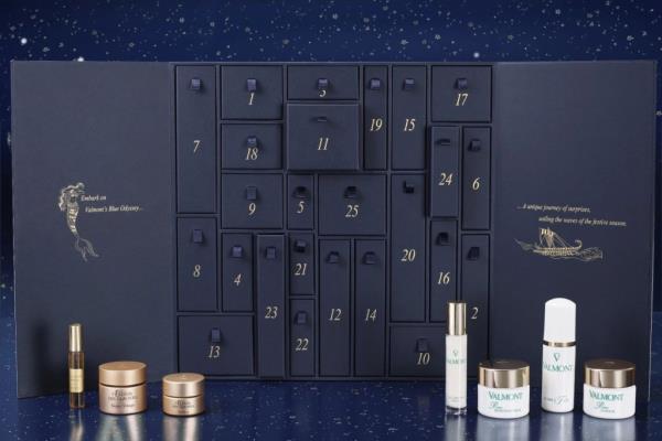 Valmont Blue Odyssey Advent Calendar is full of luxury skincare.