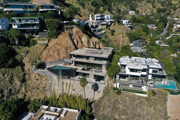The neighborhood seen from above.