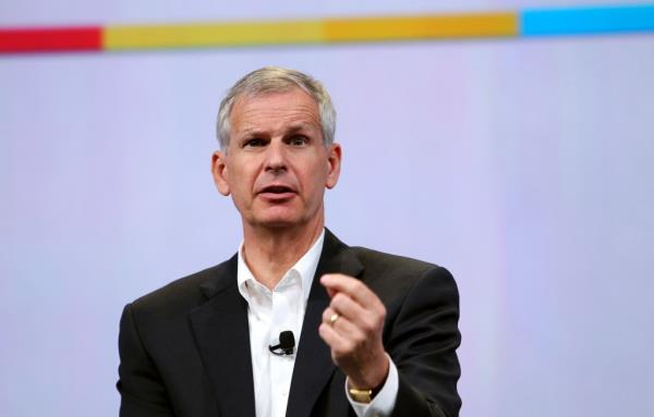 Dish Network Chairman Charlie Ergen speaking at Google's annual developers co<em></em>nference in San Francisco on May 20, 2010