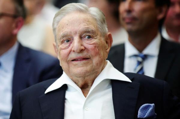 George Soros, in a suit, receiving the Schumpeter Prize at an event in Vienna, Austria on June 21, 2019