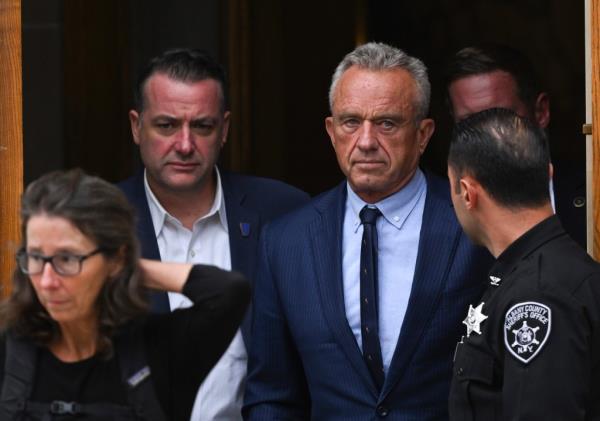 Kennedy leaving Albany County Courthouse on Aug. 6, 2024.