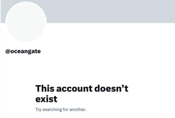 In another move to scrub the internet of its existence, the deep-sea exploration company also deleted its Twitter account.