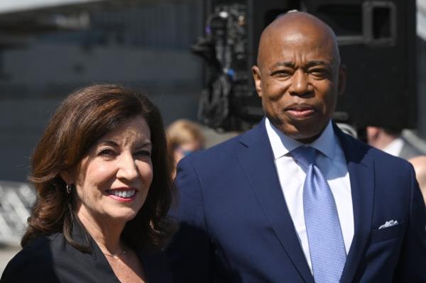Kathy Hochul and Eric Adams