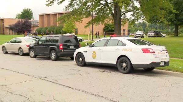 Police presence seen at the site of three fatalities in Indianapolis Mo<em></em>nday 