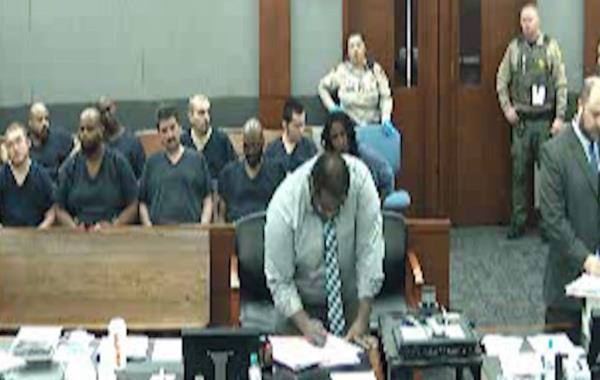 Dustin Langham, 18, was sitting next to several other inmates inside Clark County District Court Judge Bita Yeager’s courtroom when he suddenly unleashed a barrage of blindside punches at Berdon Bridge on Feb. 1.