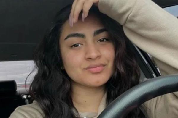 Arelie Garcia in the driver's seat