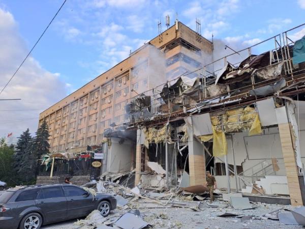 Aftermath of RIA missile strike.