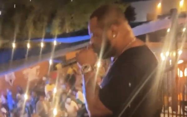 Big Pokey performing at the Pour 09 Bar in Beaumont, Texas, moments before he collapsed mid-song. His cause of death remains unclear