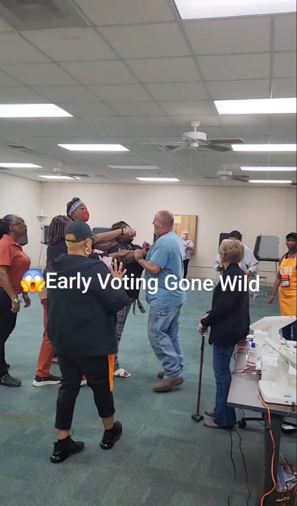The fight broke out in Orangeburg County, South Carolina on Wednesday.