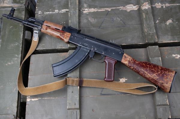 A stock photo of an AK-47