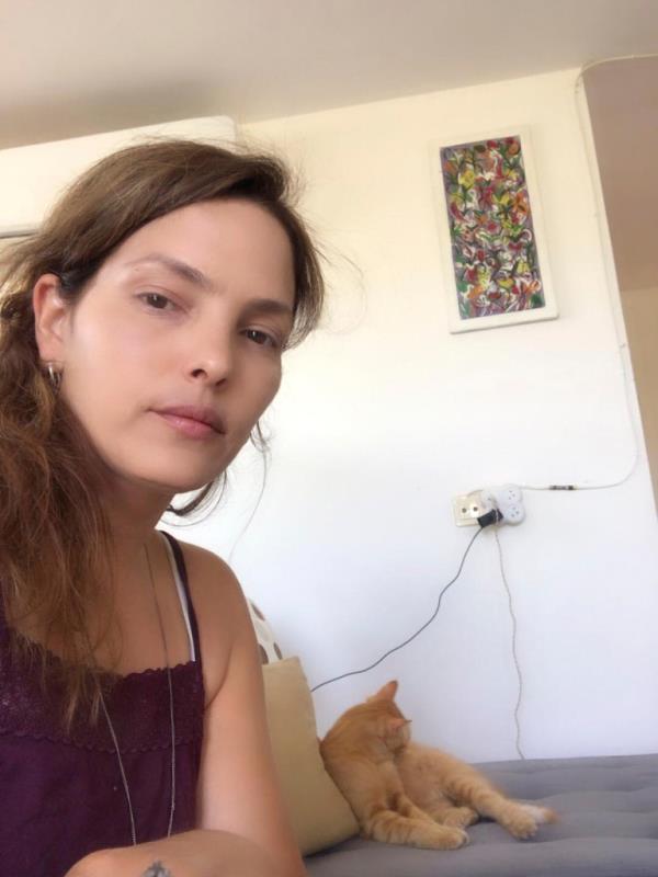 The lawyer hid in her home's safe room in Kibbutz Kfar Azza.