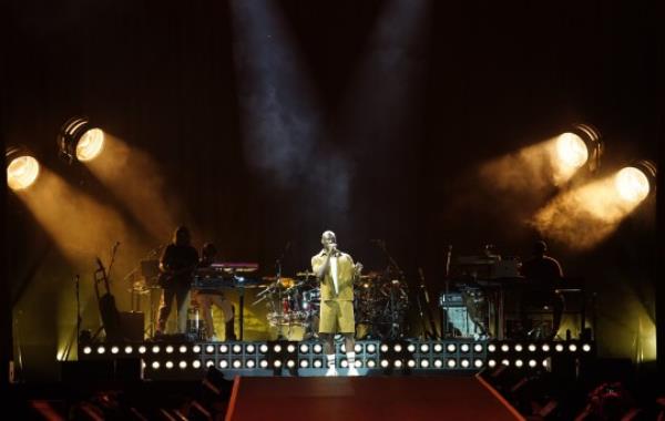 Stormzy performing at All Points East, Victoria Park, East London. Picture date: Friday August 18, 2023. PA Photo. Photo credit should read: Ian West/PA Wire