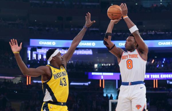 OG Anunoby was acquired by the Knicks in a December trade.