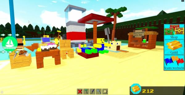 A picture of Roblox being played.