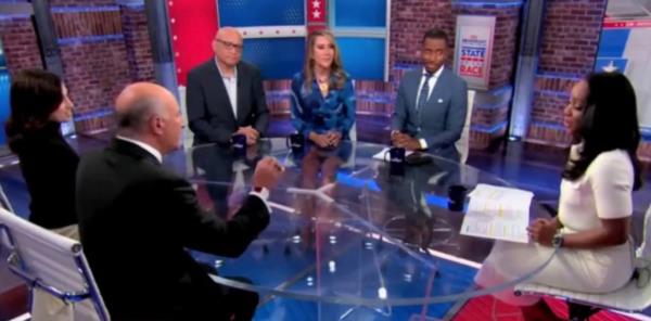 O'Leary's criticism of Harris and Hillary Clinton caused the panel to erupt in argument.