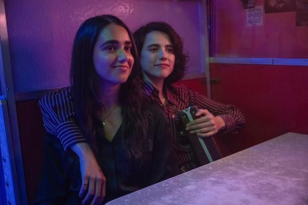 Geraldine Viswanathan and Margaret Qualley