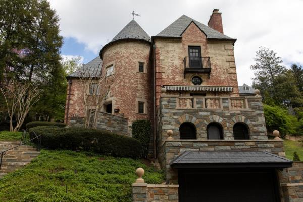 Potential challenges loom, including Trump’s proposed federal workforce cuts and threats to revoke D.C.’s home rule, which could dampen the broader housing market and push some residents to sell. Pictured is a mansion in the Woodland-Normanstone neighborhood in D.C. 