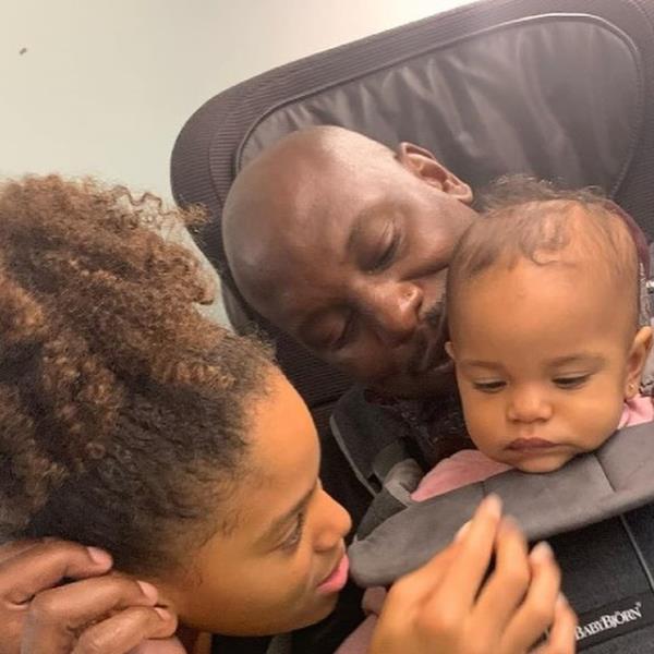 Tyrese Gibson with daughters Shayla (left) and Soraya. 