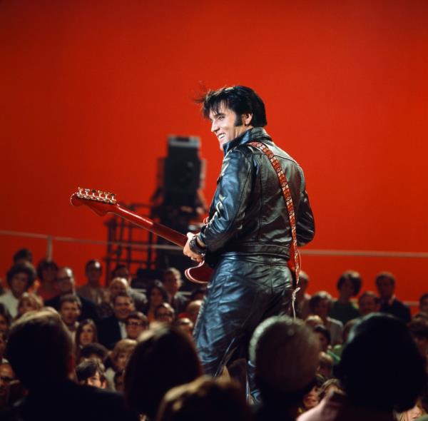 Elvis Presley during his '68 Comeback Special on NBC.