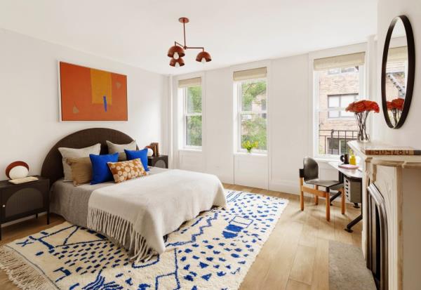 One of the home's four bedrooms.
