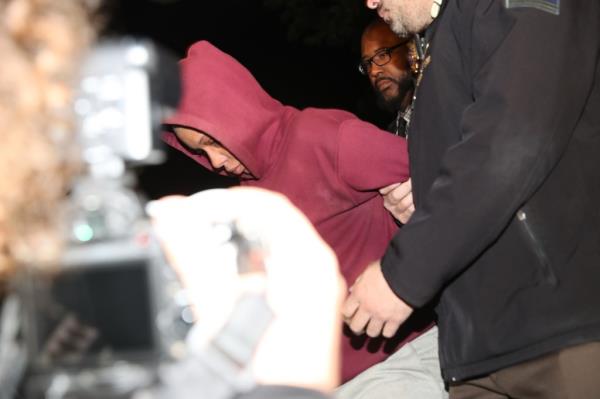 Nytavia Ragsdale handcuffed and arrested by NYPD cops.