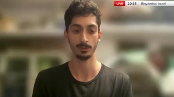 Noam Alon, 's boyfriend, spoke to Sky News a<em></em>bout his girlfriend's abduction.