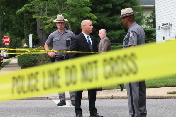 Law enforcement at the Heuermann home