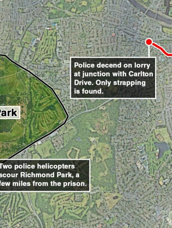 How Daniel Khalife pulled off the Great Escape HMP Wandsworth, Richmond Park metro graphics Credit metro.co.uk