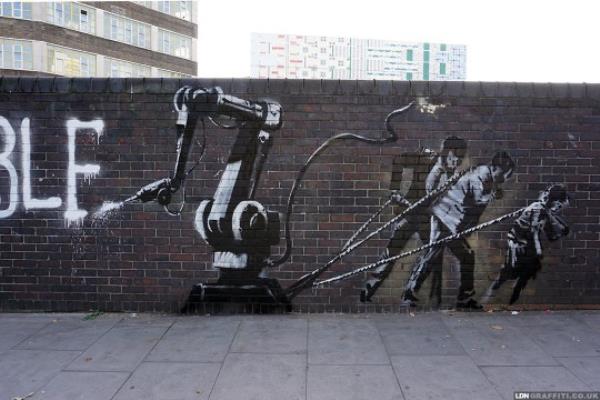 Suspected new Banksy mural appears in London: ?Another World is Possible?