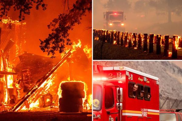 加州大火爆发，烧毁了30.7万英亩土地