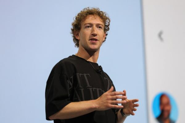 Mark Zuckerberg making keynote speech at me<em></em>ta Co<em></em>nnect event on Sept. 25, 2024.