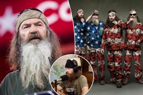 Phil joined his sons on opening day of duck season but did not fire his gun at all.