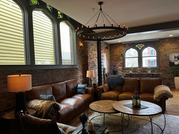The living area. 