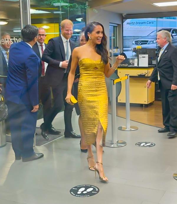 Meghan Markle, Prince Harry, and Doria Ragland arrive at 