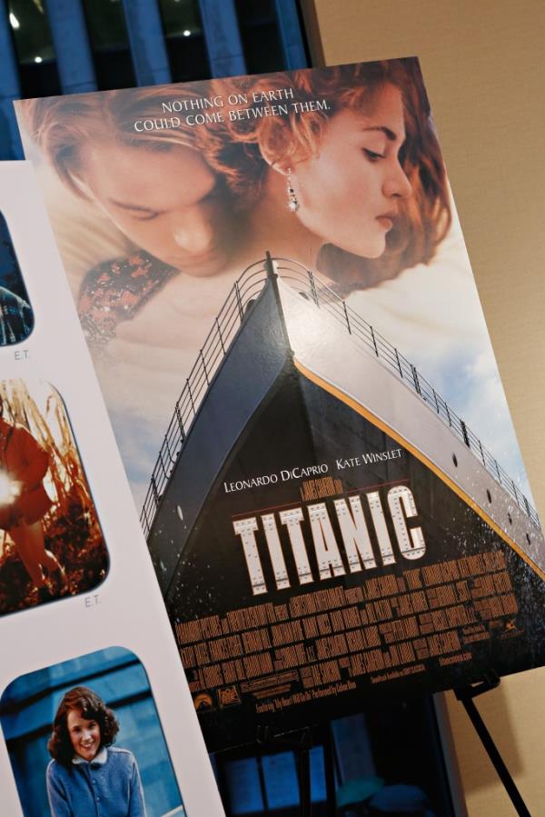A movie poster from the movie 'Titanic' on display at the 2013 NYWIFT Designing Women Awards on May 23, 2013 in New York City.