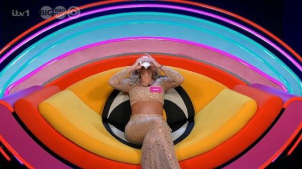 Olivia cries in the Diary Room