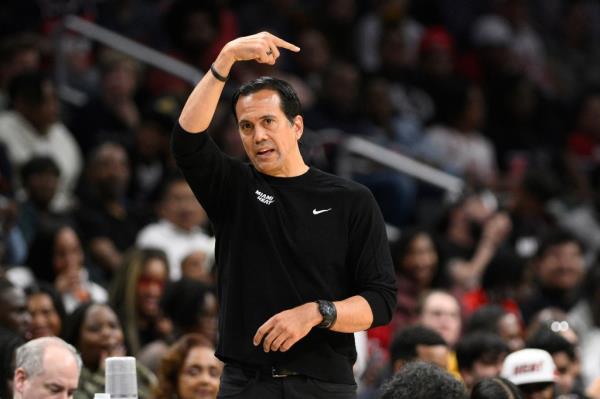 Miami coach Erik Spoelstra has guided the Heat to the Eastern Conference's No. 7 seed entering Mo<em></em>nday night.