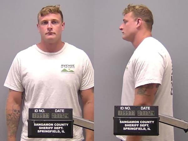 Sean Grayson, a former Illinois sheriff's deputy who was fired, arrested and charged in the fatal shooting of So<em></em>nya Massey during a call for help at her home, poses for a jail booking photograph at Sangamon County Detention Facility in Springfield, Illinois, U.S. July 17, 2024.  