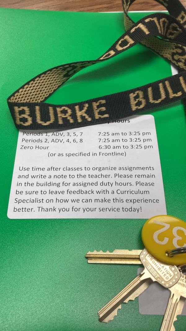 School docu<em></em>ments from Burke High School