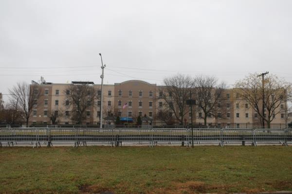 Staten Island migrant shelter. 