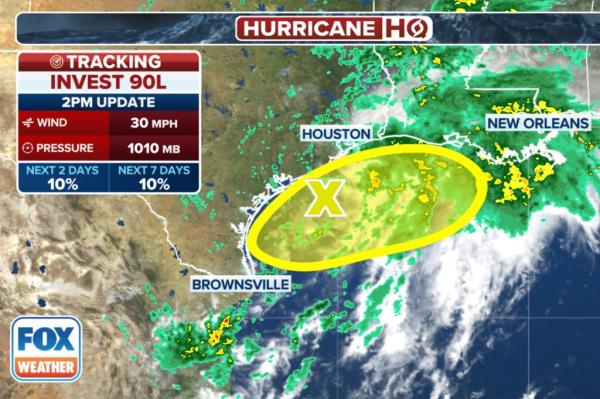 Graphic tracking Invest 90L