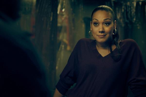 Photo of Cynthia McWilliams in character as Cathy.